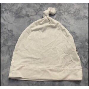 Kyte Baby Knotted Cream Bamboo Cap Hat, Size 3-6 months